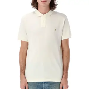 Прямая поло с вышитым логотипом Polo Ralph Lauren, белый