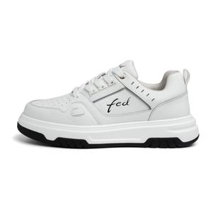FED Легкие низкие скейтерские кроссовки для мужчин с эффектом увеличения роста белые, цвет White