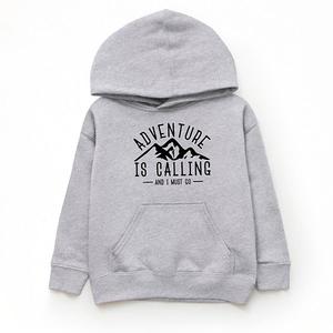Худи youth adventure is calling and i must go The Juniper Shop, Heather Grey
