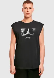 Футболка без рукавов с принтом «молись» Mister Tee, Black