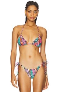 Бесшовный треугольный топ Luli Fama, multicolor