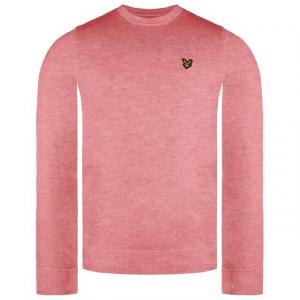 Мужской розовый свитер из мериноса Lyle & Scott, розовый