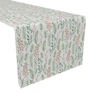 Настольная дорожка, 100 % хлопок, 16x72 дюйма, Merry Berries & Branches.