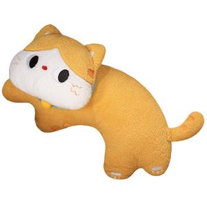 Милые плюшевые куклы с большими глазами в виде котенка, высота 50 см MLING, оранжевый