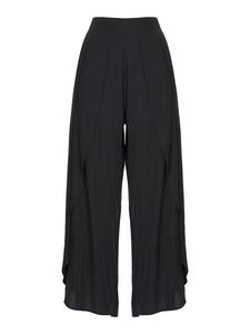 Плиссированные брюки свободного кроя Influencer, черный