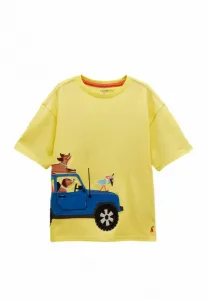 Футболка стандартного кроя с графическим принтом в виде аппликации арчи. Joules, Yellow