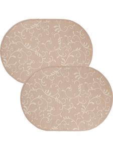 Erwin Müller Набор салфеток из смесовой хлопковой ткани, 2 штуки, для столовой, бежевого цвета