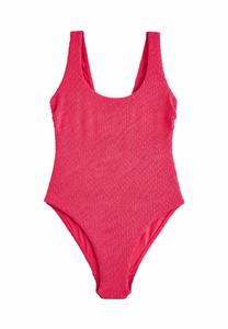 Купальник Next WIDE STRAP TUMMY CONTROL, Pink Crinkle/Pink