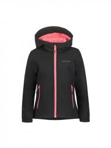 Куртка Kobryn Jr. с капюшоном, черно-розового цвета Icepeak
