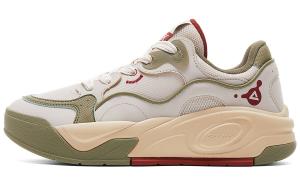 PEAK Мужские низкие скейтборд-кроссовки Khaki Green с амортизацией, усиленной поддержкой, увеличенной высотой, устойчивостью к истиранию и скольжению