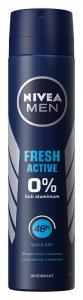 Nivea Men, Fresh Active, мужской антиперспирант, 200 мл