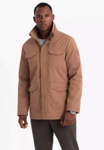 Легкая куртка WITH HIGH COLLAR Ombre, коричневый