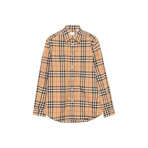 Рубашка Horseferry Print Cotton Burberry, хаки