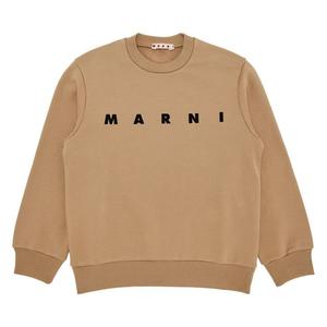 Толстовка Marni Kids Unbrushed Fleece Sweatshirt, Tan