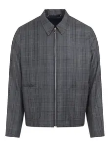 Клетчатая куртка на молнии Paul Smith, серый