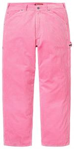 Брюки-карандаш Supreme Wide Wale Corduroy Painter Pant, розовый