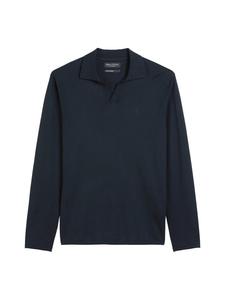 Свитер с воротником-поло, темно-синий Marc O'Polo