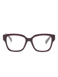 Очки Tubogas в прямоугольной оправе Bvlgari, фиолетовый