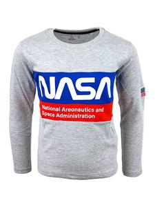 Рубашка с длинным рукавом Nasa, серый