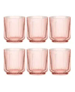 Двойные старомодные кобальтовые стаканы Mesa, набор из 6 штук Abode Homewares, pink