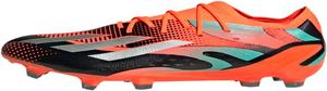 Футбольные бутсы Adidas Speedportal Messi.3 для твердого грунта, унисекс, взрослые, черный/оранжевый/серебряный