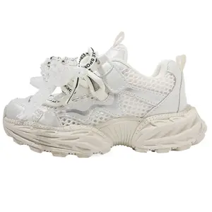 Износостойкие дышащие низкие кроссовки Outdoor для детей MAIBUXIONG, бежевый