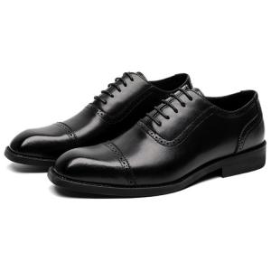 WEISHIBANGWEI Мужские черные туфли для увеличения роста, цвет Black Height Increasing