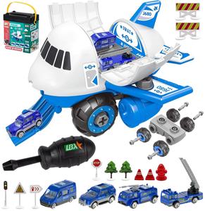 Полицейский транспортный самолет для поворотов + 4 автомобиля U270X elektrostator