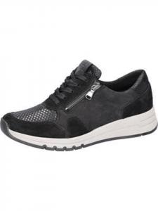 WALDLÄUFER Женские туфли на шнуровке H-April черного цвета