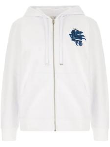 Толстовка с капюшоном ETRO на молнии, белый