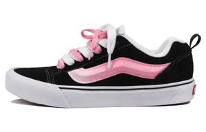 Knu Skool Neon Gradient Pink, модные кроссовки для скейтбординга с эффектом чернильных брызг, устойчивые к истиранию, низкие, унисекс черно-розовые Vans, черный/розовый