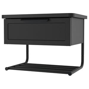 Настенная прикроватная тумбочка, антрацит, 42x29x31 см IKEA Gråfjället