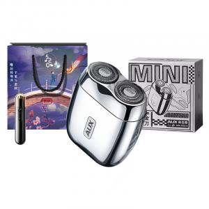 Электрическая бритва DS18 Rotary с двойным лезвием, полностью моющаяся, портативная, сплав AUX