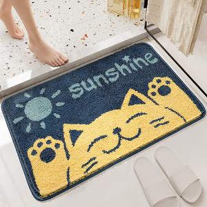 Dajiang Ковер 40x60 см для ванной/прихожей, впитывающий, быстросохнущий, с милым принтом, нескользящий