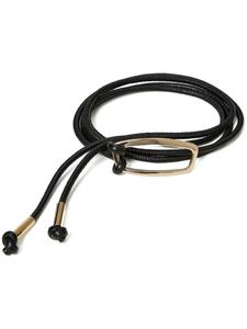 Ремень с пряжкой-логотипом TWINSET, черный