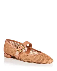 Женские балетки Arabella mesh Mary Jane Stuart Weitzman, бежевый