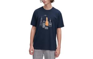 Футболка мужская темно-синяя Uniqlo, темно-синий