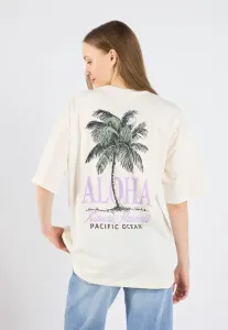 Футболка с принтом Even&Odd, Egret