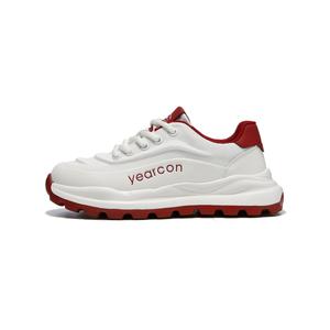 YEARCON Женские низкие кэжуал кроссовки бежевые, цвет White Light Brown