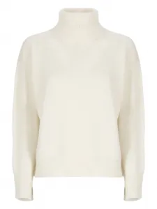 Свитер с высоким воротом и длинными рукавами Vanisè, белый