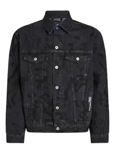 Джинсовая куртка с логотипом Karl Lagerfeld Jeans, черный