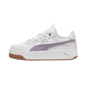 Кроссовки Puma Carina Street Skateboarding Shoes Women's Low-top White Purple Gray, белый/фиолетовый