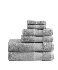 Набор банных полотенец Madison Park Signature из хлопка премиум-класса, 6 шт, синий