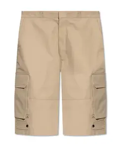 Шорты с логотипом Ami Paris, бежевый