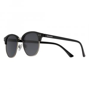 Мужские круглые солнцезащитные очки Dockers черного и серебристого цвета, цвет Shiny Black