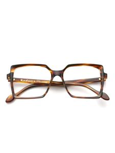 Очки Kador в квадратной оправе, коричневый