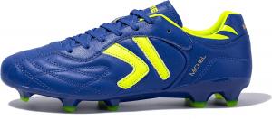 Футбольные бутсы KELME для мужчин FG - Профессиональные футбольные ботинки из телячьей кожи - Для игры на улице и в зале, унисекс, взрослые размеры, синий