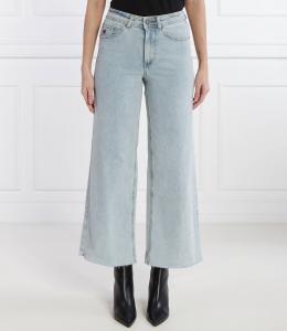 Джинсы Desigual flare fit high waist, небесно-голубой