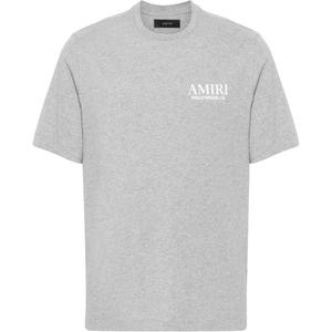 Футболка Bones Stacked AMIRI, цвет вересково-серый