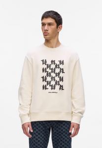 Толстовка KARL LAGERFELD GRAPHIC MONOGRAM, Cannoli Cream/Beige